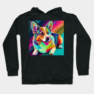 Pop Art Corgi Puppy Dog Hoodie